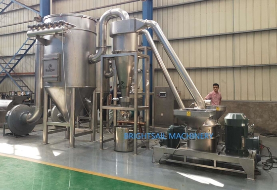 스테인리스 스틸 고무 입자 분말기 SUS304 2500 Mesh 100 - 4000 kg/H